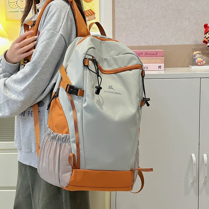 MingLu Nylon Backpack Unisex Multicolor-18
