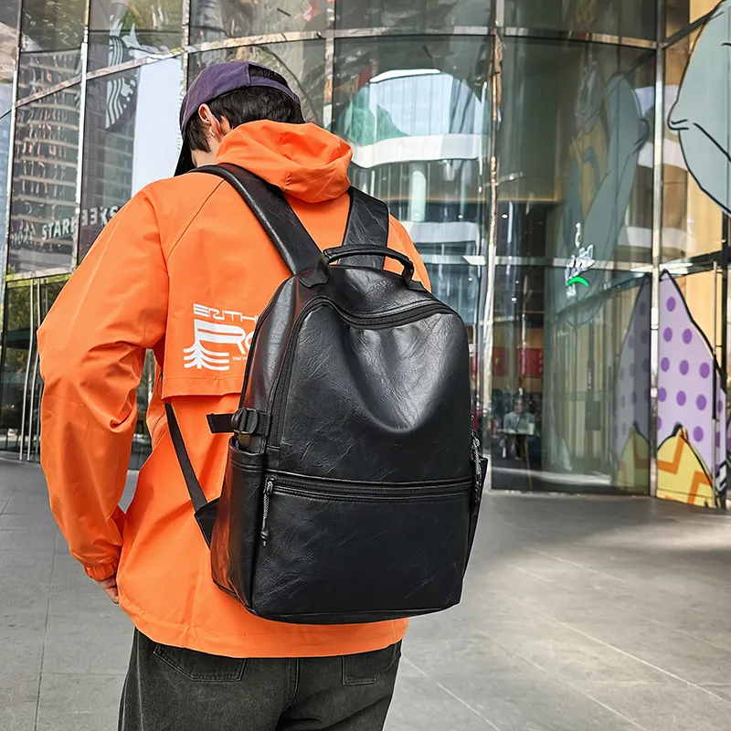 MingLu PU Backpack Regular Unisex Multicolor-1