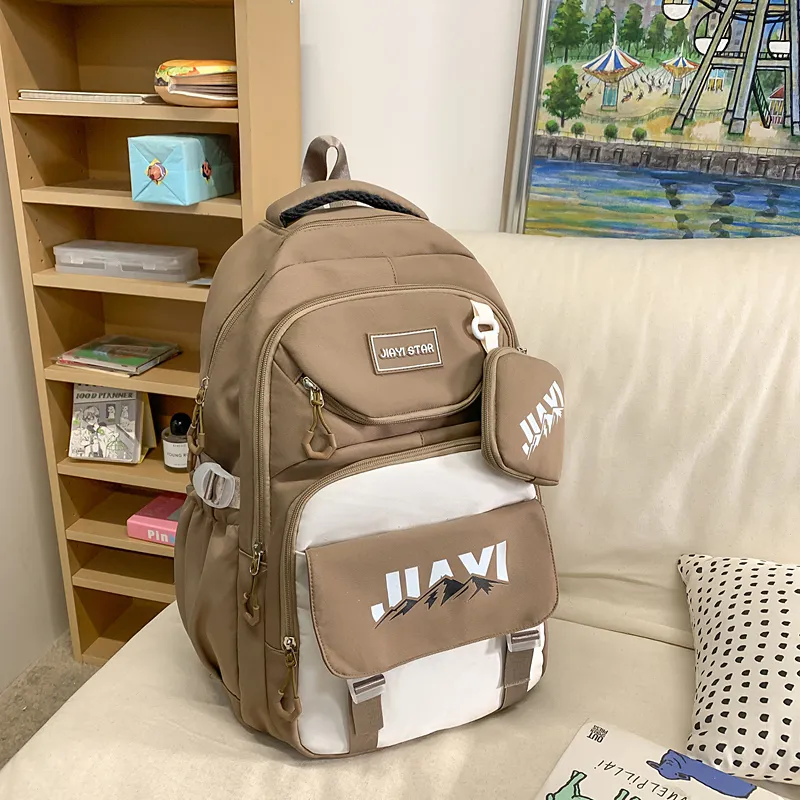 Parker Bear Nylon Backpack Unisex Multicolor-19
