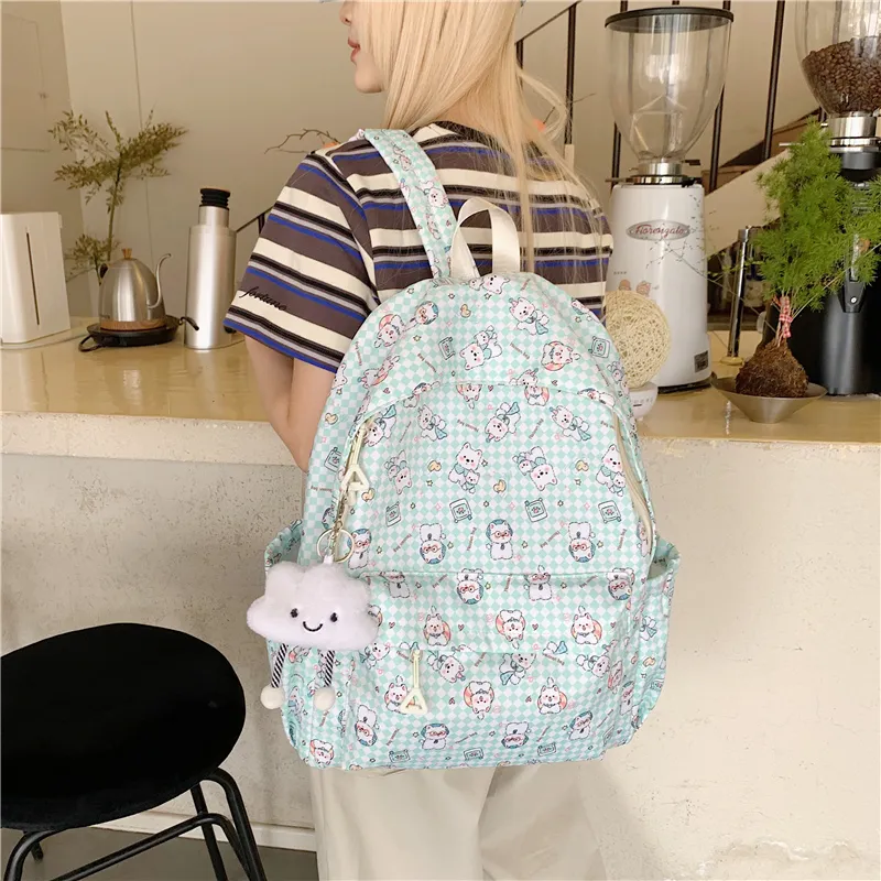 Parker Bear Oxford Backpack Unisex Multicolor-9