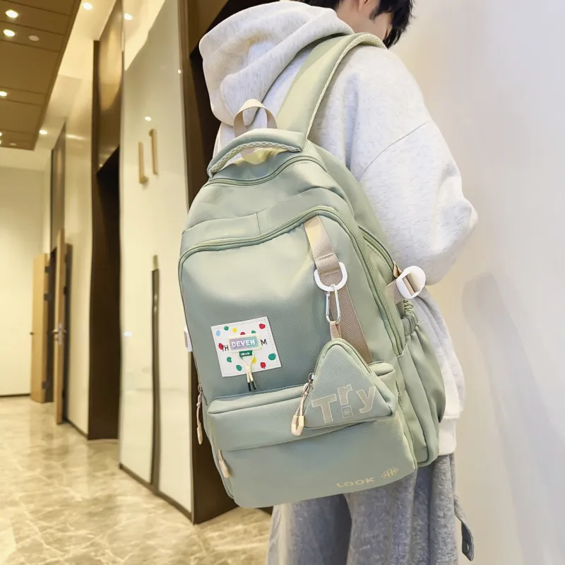 Parker Bear Nylon Backpack Unisex Multicolor-11