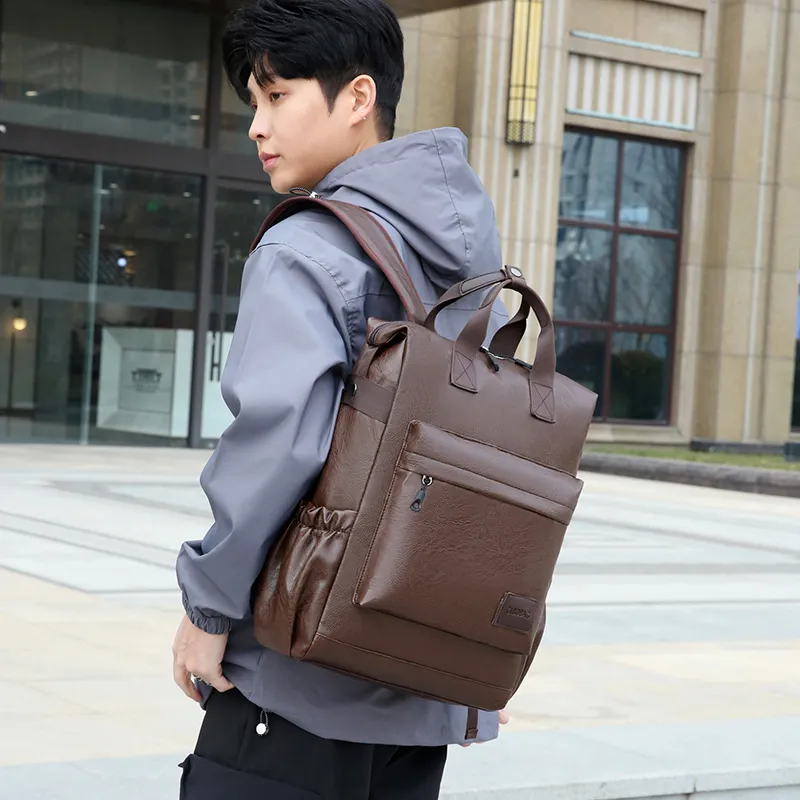 MingLu PU Backpack Regular Unisex Multicolor-3
