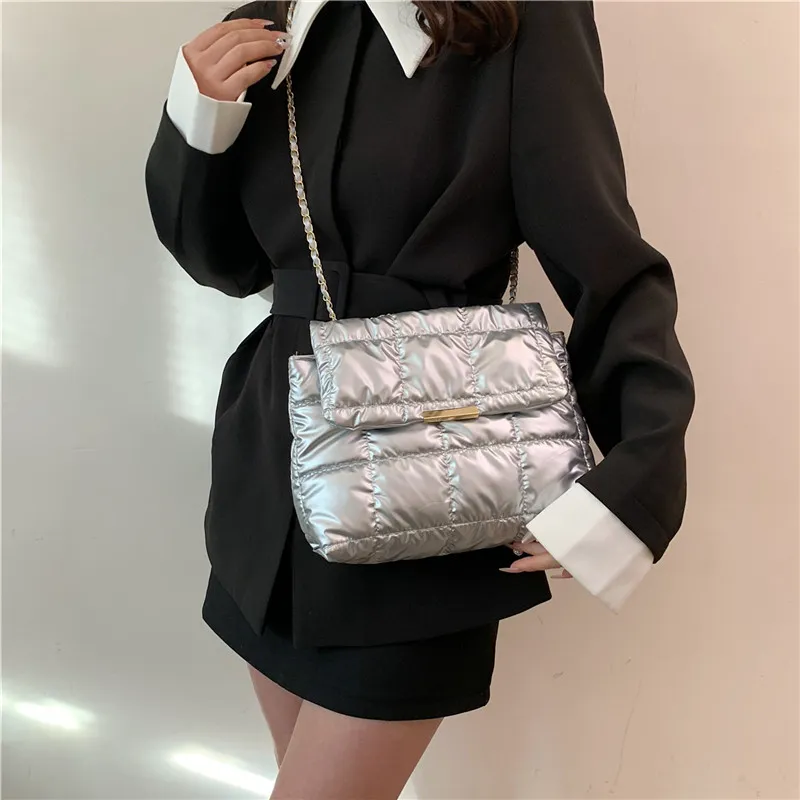 MingLu Oxford Backpack Shoulder Bags Unisex Black/Silver/Gold-13
