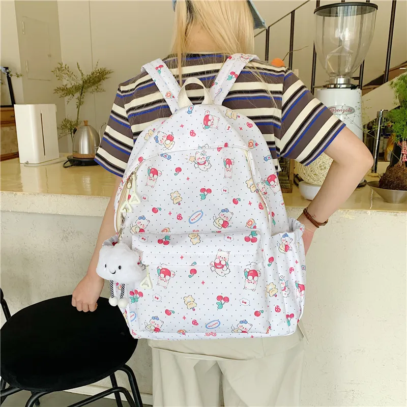 Parker Bear Oxford Backpack Unisex Multicolor-3