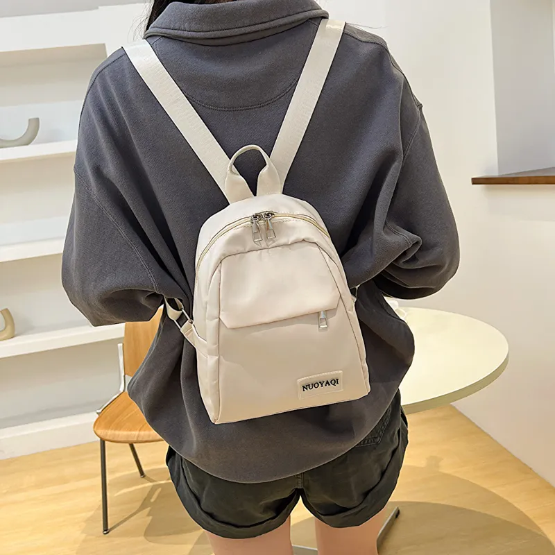 Parker Bear Canvas Carry Backpack Regular Unisex Black/White/Ecru/Pink/Blue/Burgundy-15