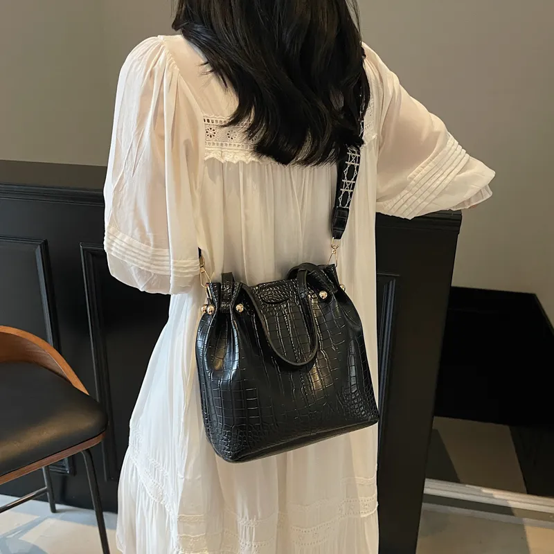 MingLu PU Bucket Bag, One Shoulder Handbag Women's Multicolor-9