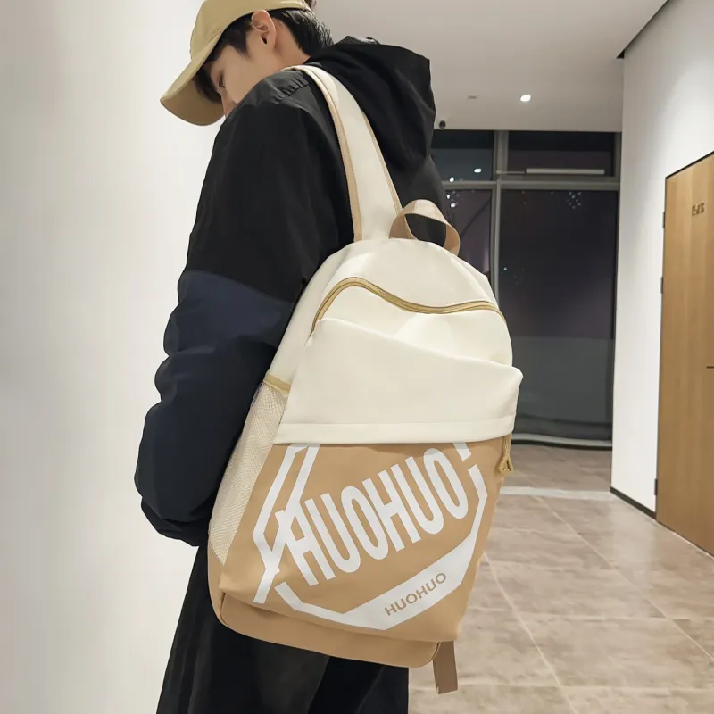 MingLu Nylon Backpack Unisex Multicolor-17