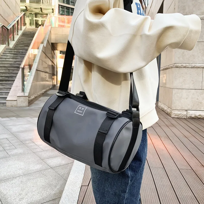 Parker Bear Nylon Travel Bag Cell Phone Pouch Coin Purse Handbag Crossbody Bag Regular Unisex Black/White/Gray/Blue-13