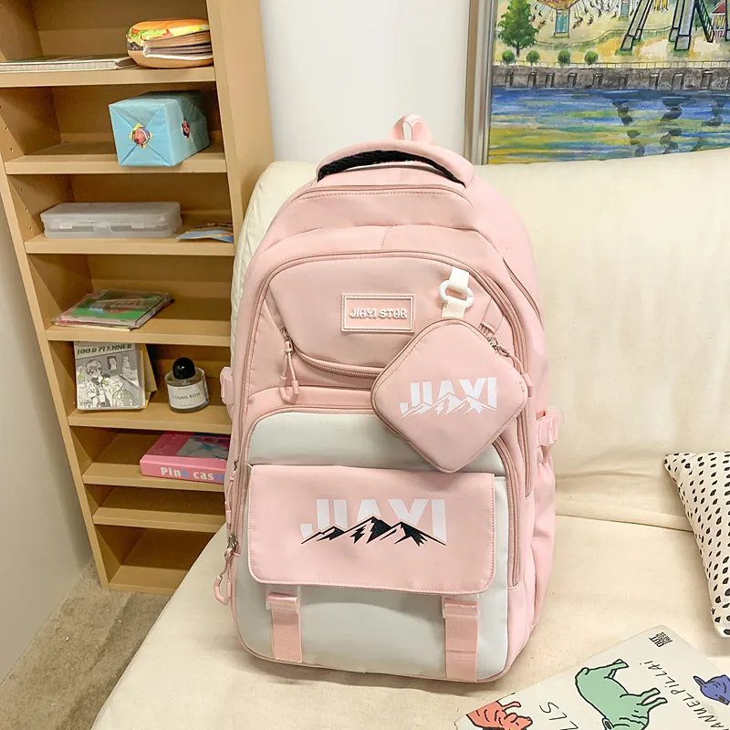 Parker Bear Nylon Backpack Unisex Multicolor-29