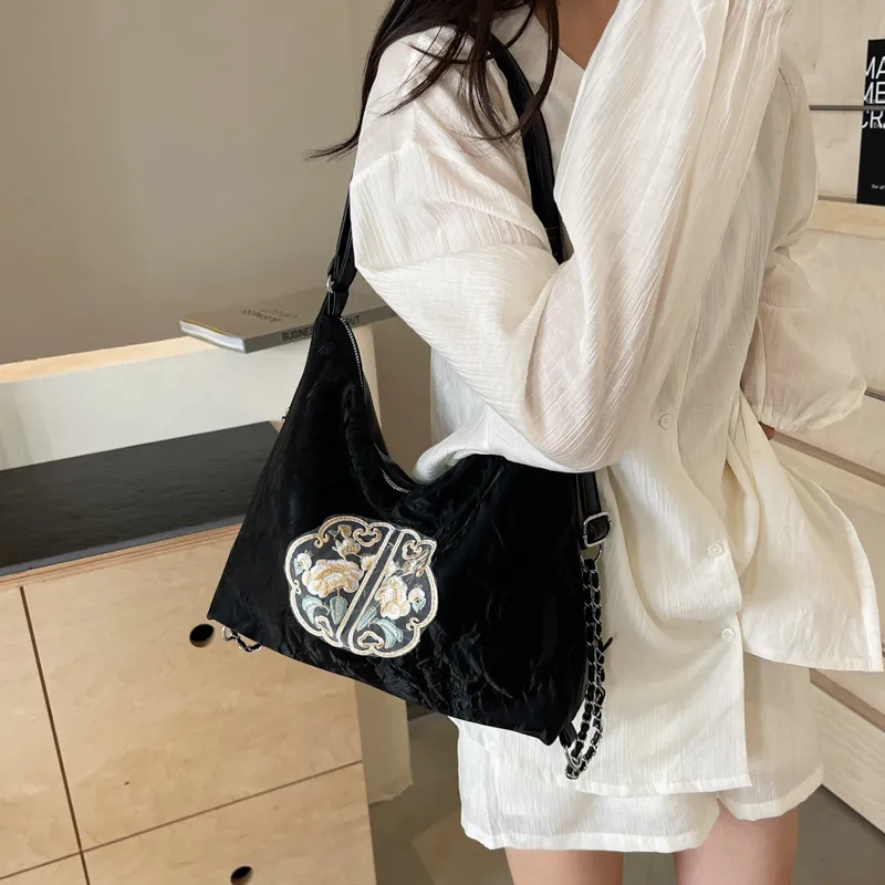 MingLu PU One Shoulder Backpack Handbag Women's Black/Ecru/Silver/Pink-4