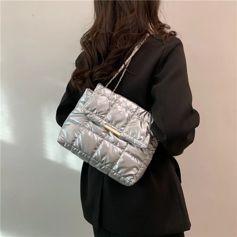 MingLu Oxford Backpack Shoulder Bags Unisex Black/Silver/Gold-10