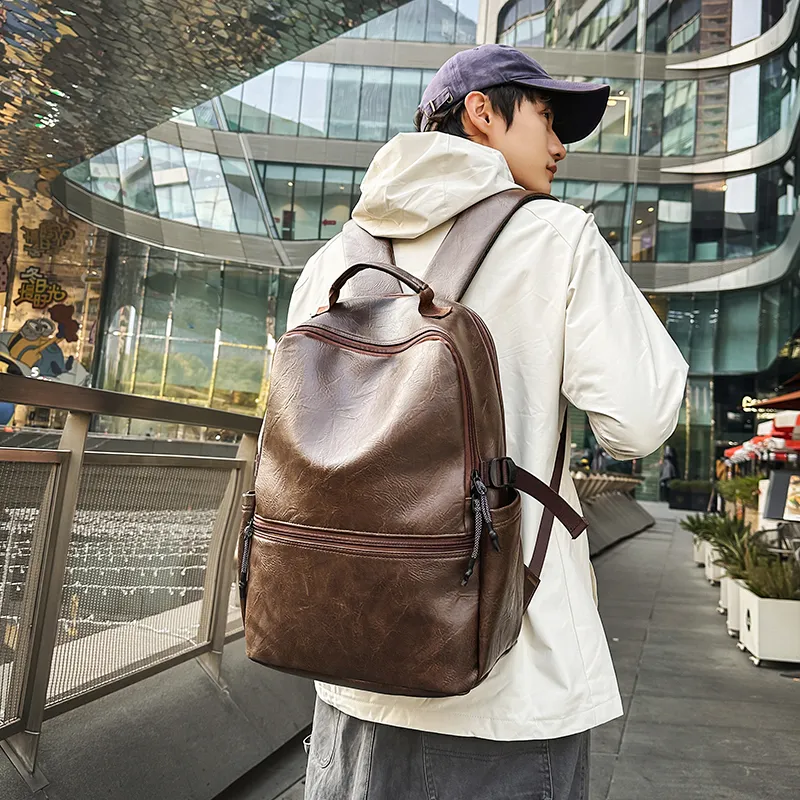 MingLu PU Backpack Regular Unisex Multicolor-10