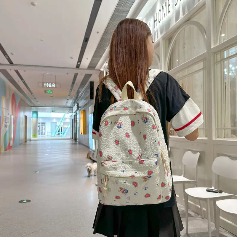 Parker Bear Nylon Backpack Regular Women's Multicolor-19