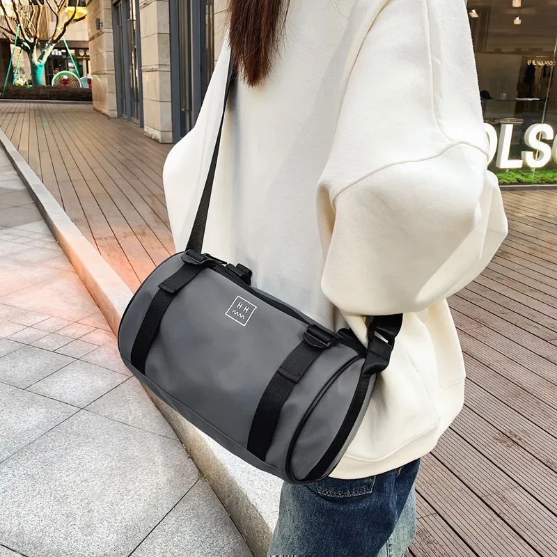 Parker Bear Nylon Travel Bag Cell Phone Pouch Coin Purse Handbag Crossbody Bag Regular Unisex Black/White/Gray/Blue-17