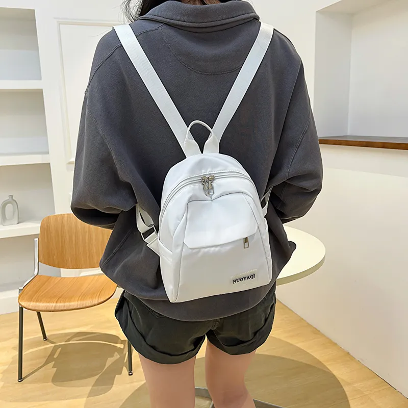 Parker Bear Canvas Carry Backpack Regular Unisex Black/White/Ecru/Pink/Blue/Burgundy-11