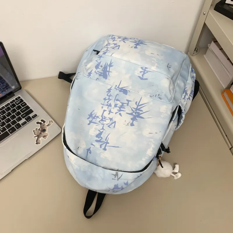 MingLu Nylon Backpack Unisex Multicolor-16