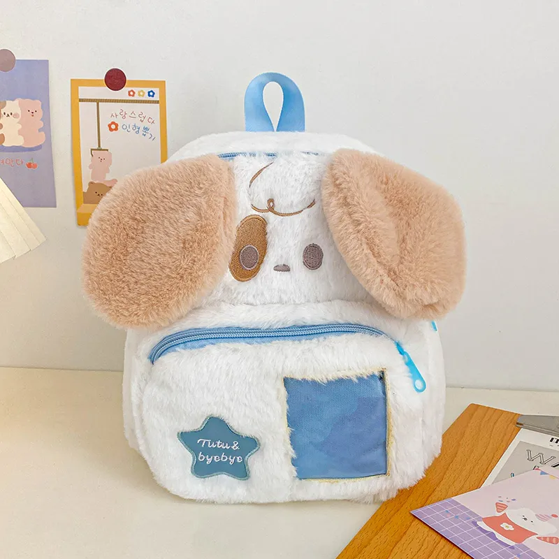 Parker Bear Plush Backpack Regular Women's Pink/Blue-10