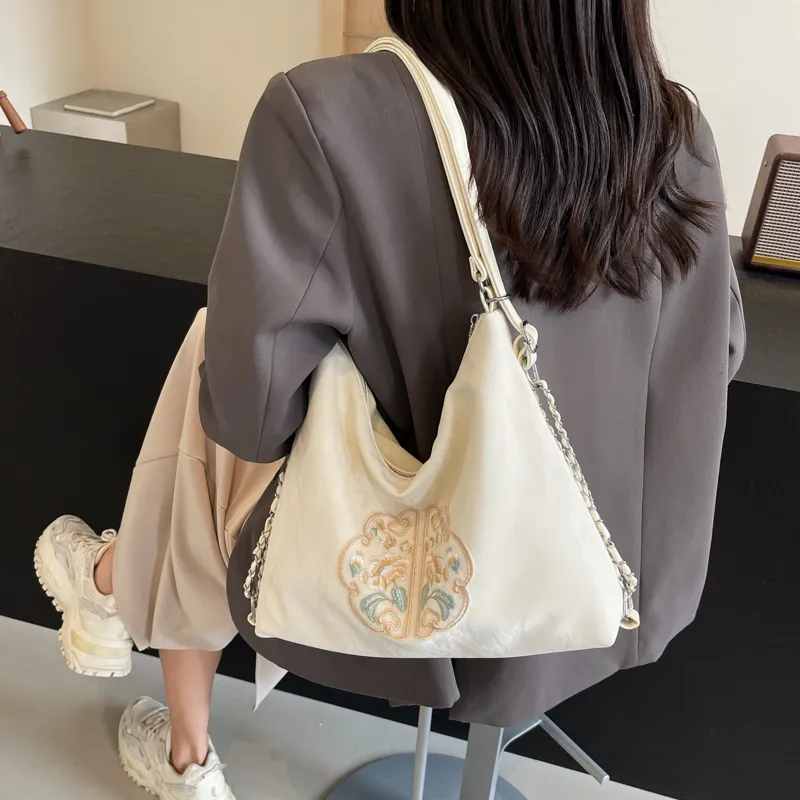 MingLu PU One Shoulder Backpack Handbag Women's Black/Ecru/Silver/Pink-8