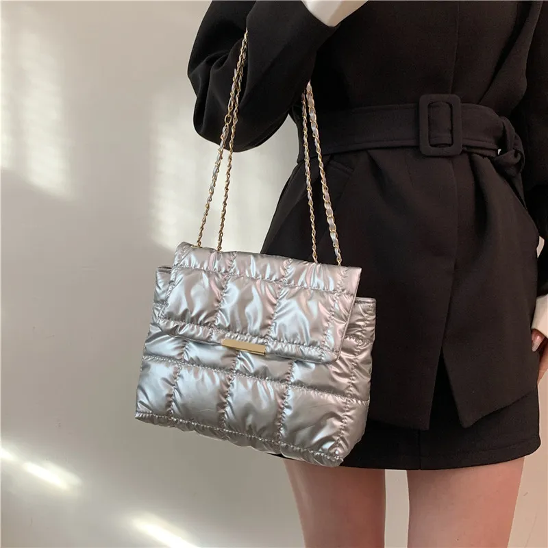 MingLu Oxford Backpack Shoulder Bags Unisex Black/Silver/Gold-9