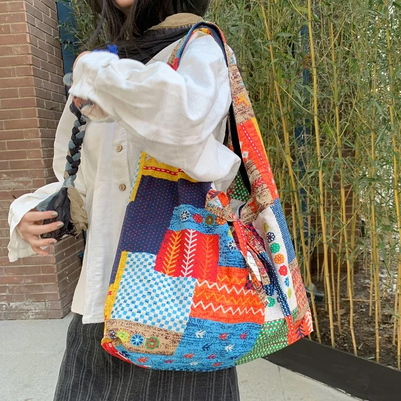 Parker Bear Canvas Shoulder Bag Women's Multicolor-11