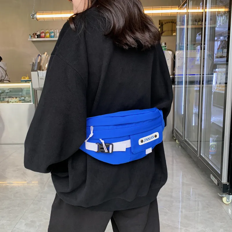 Parker Bear Nylon Fanny Pack Regular Unisex White Green/Black Green/Black Blue/White Blue/Blue-39