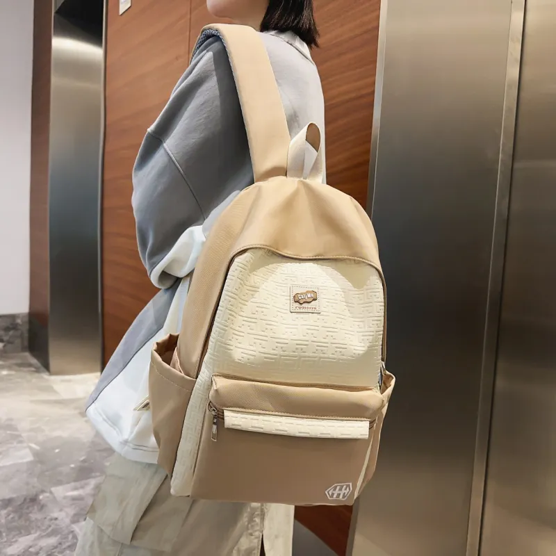 Parker Bear Nylon Backpack Unisex Multicolor-14