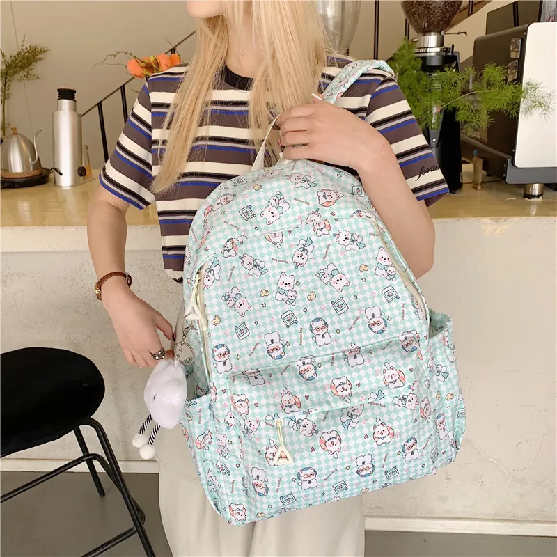 Parker Bear Oxford Backpack Unisex Multicolor-7