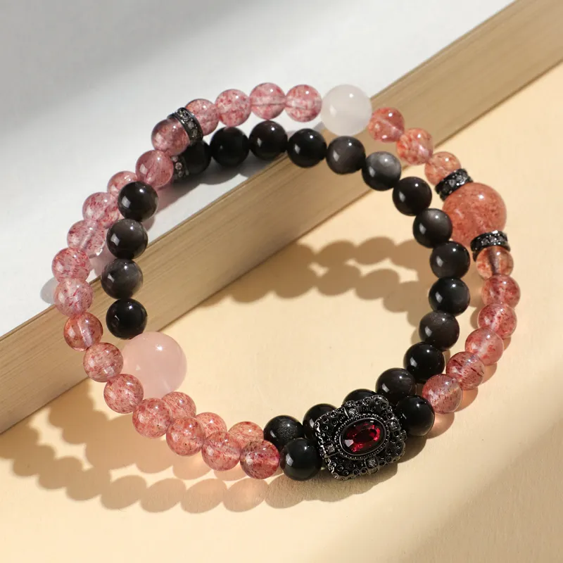 Tanner Obsidian Jade Bracelets Unisex-2