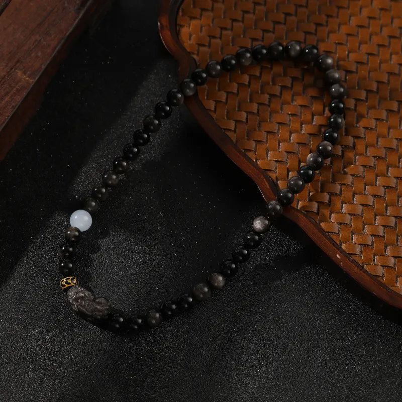 Tanner Obsidian Bracelets Unisex-4