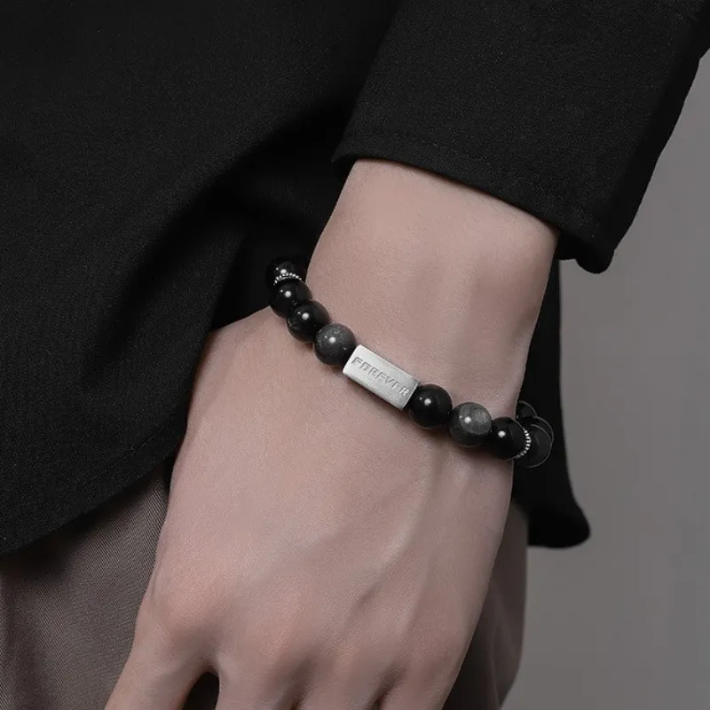 Tanner Obsidian Bracelets Unisex-5