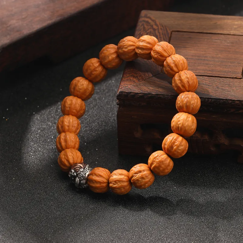 Tanner Monkey Head Walnut Bracelets Unisex-3