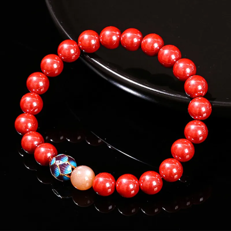 Tanner Reconstructed Cinnabar Bracelets Unisex-2