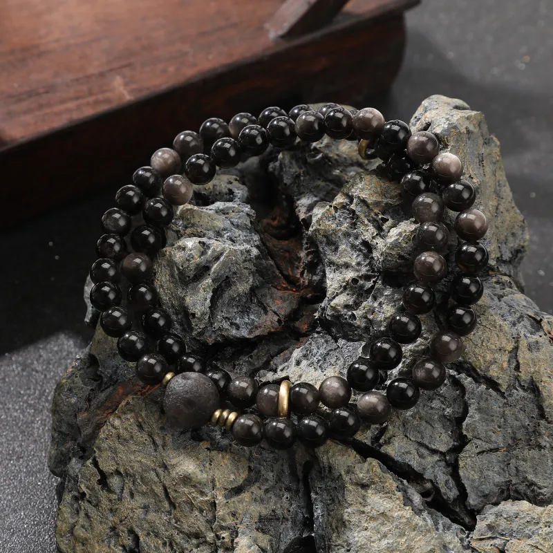 Tanner Obsidian Bracelets Unisex-5