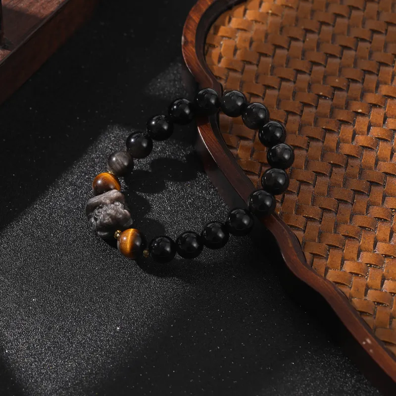 Tanner Obsidian Bracelets Unisex-5