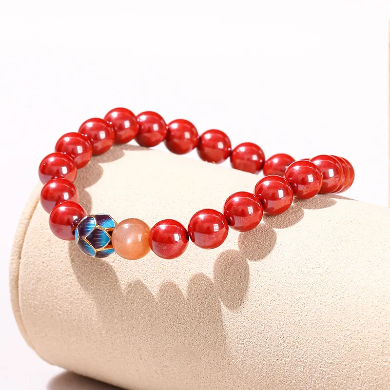 Tanner Reconstructed Cinnabar Bracelets Unisex-1