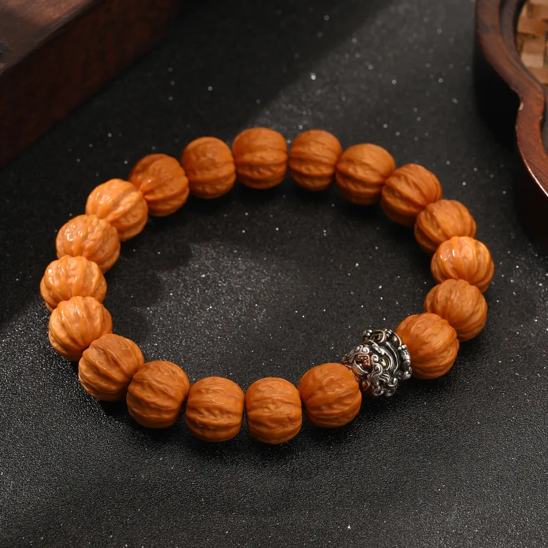 Tanner Monkey Head Walnut Bracelets Unisex-5