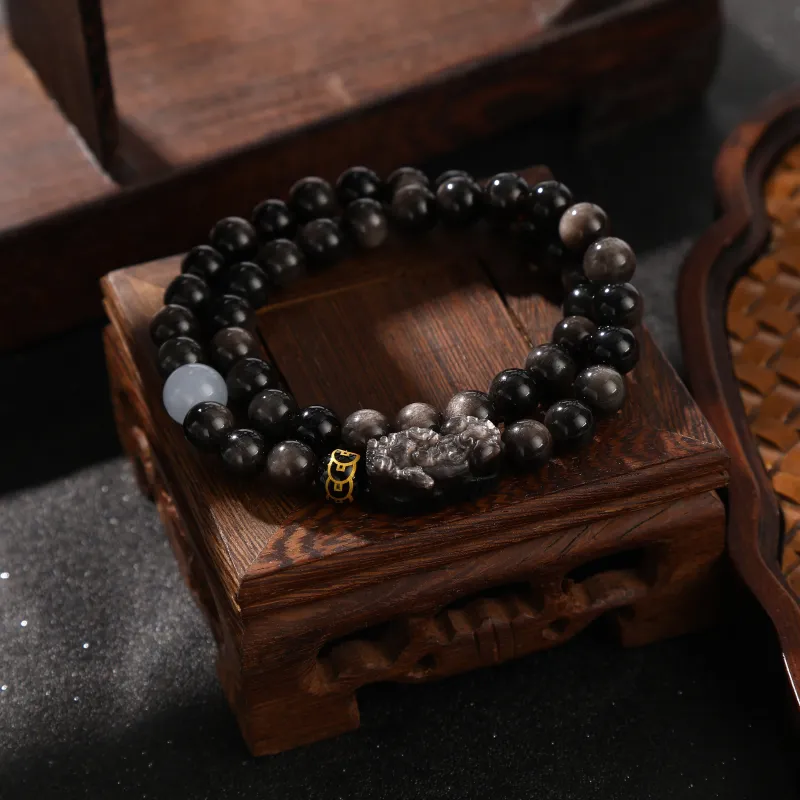 Tanner Obsidian Bracelets Unisex-6
