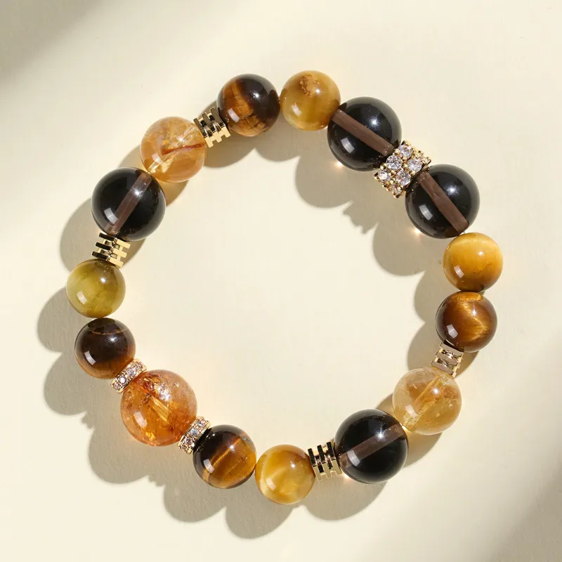 Tanner Tiger's Eye Stone Bracelets Unisex-7