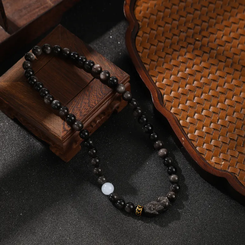 Tanner Obsidian Bracelets Unisex-7