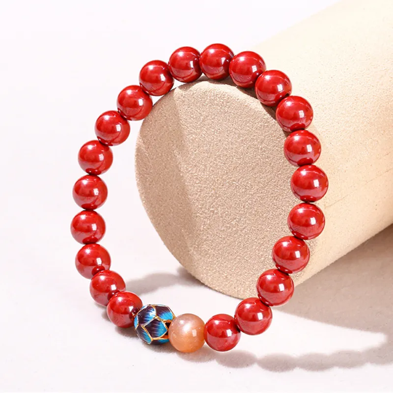 Tanner Reconstructed Cinnabar Bracelets Unisex-3