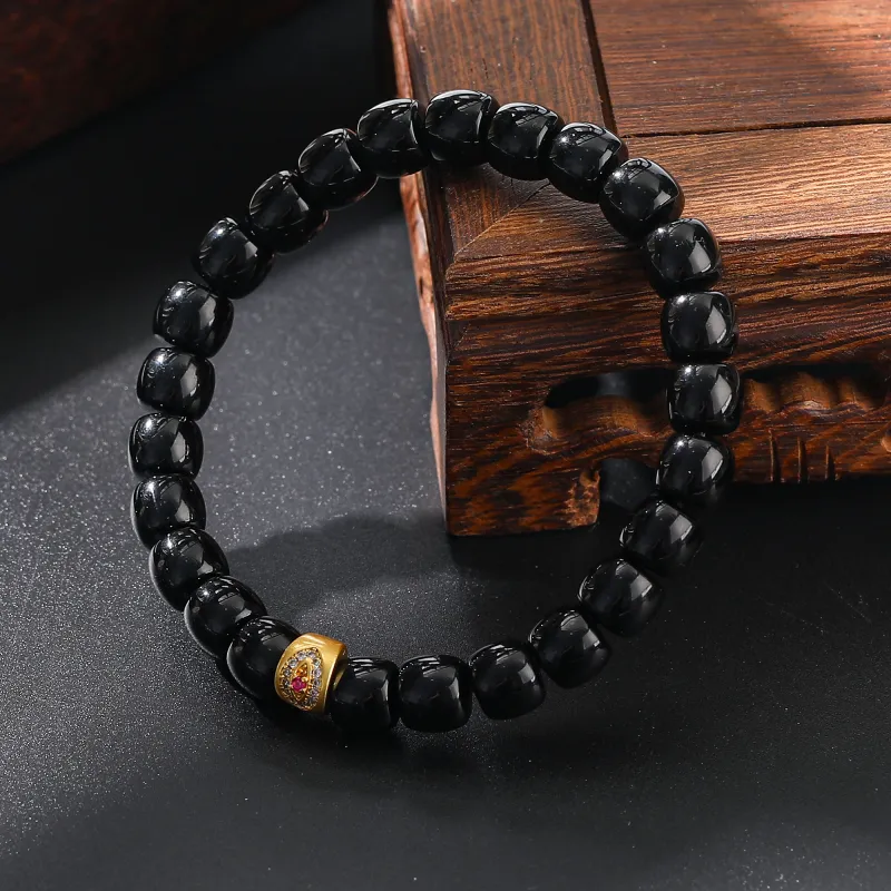 Tanner Obsidian Bracelets Unisex-4