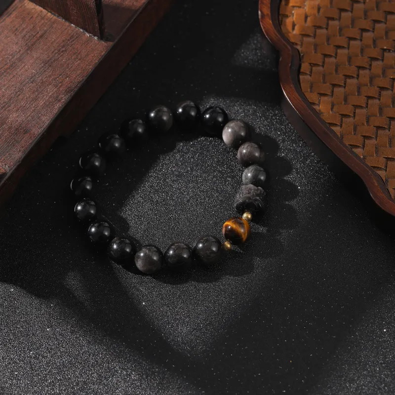 Tanner Obsidian Bracelets Unisex-4