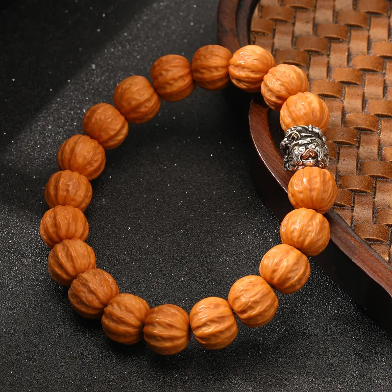 Tanner Monkey Head Walnut Bracelets Unisex-6