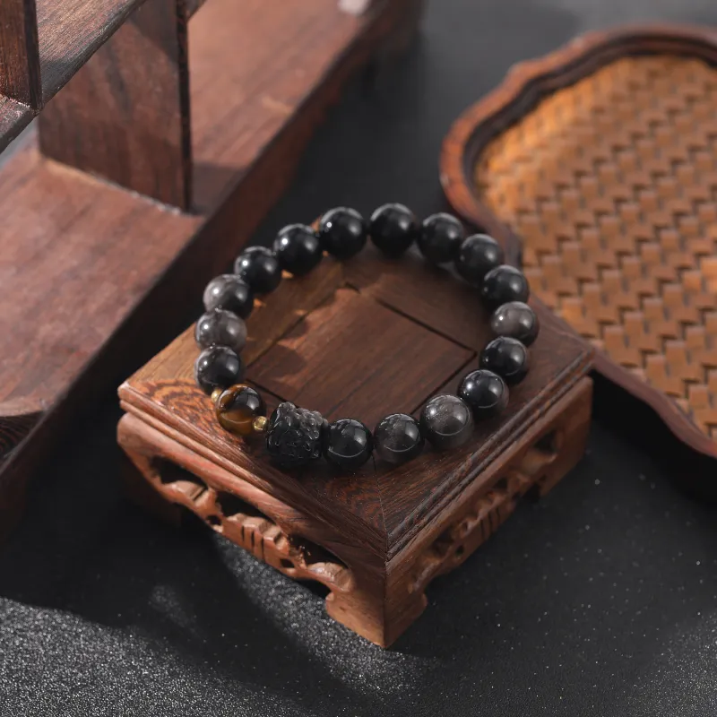 Tanner Obsidian Bracelets Unisex-6