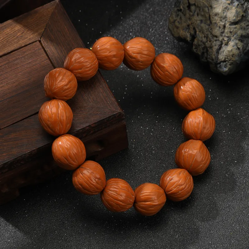 Tanner Monkey Head Walnut Bracelets Unisex-5