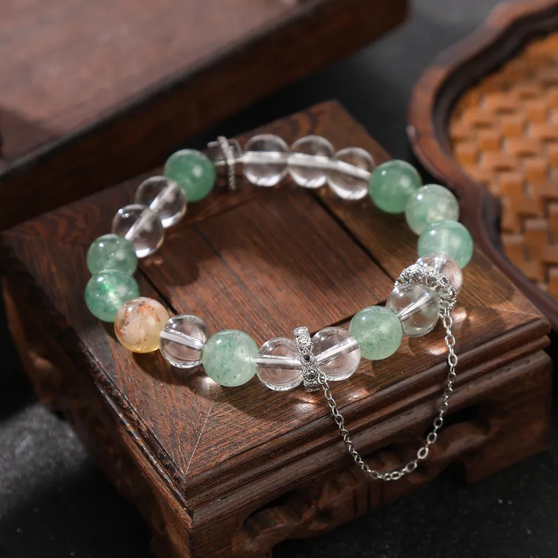 Tanner Colored Glaze Jade Bracelets Unisex-4