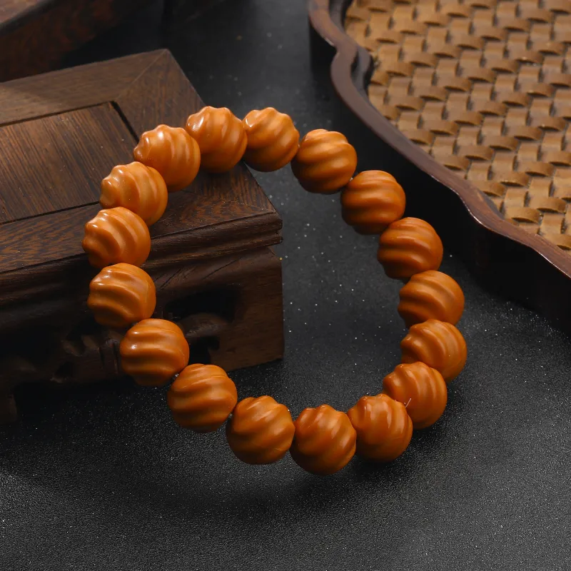Tanner Monkey Head Walnut Bracelets Unisex-2