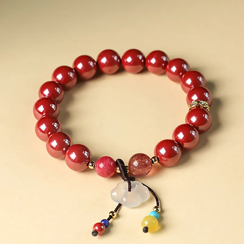 Tanner Reconstructed Cinnabar Bracelets Unisex-3