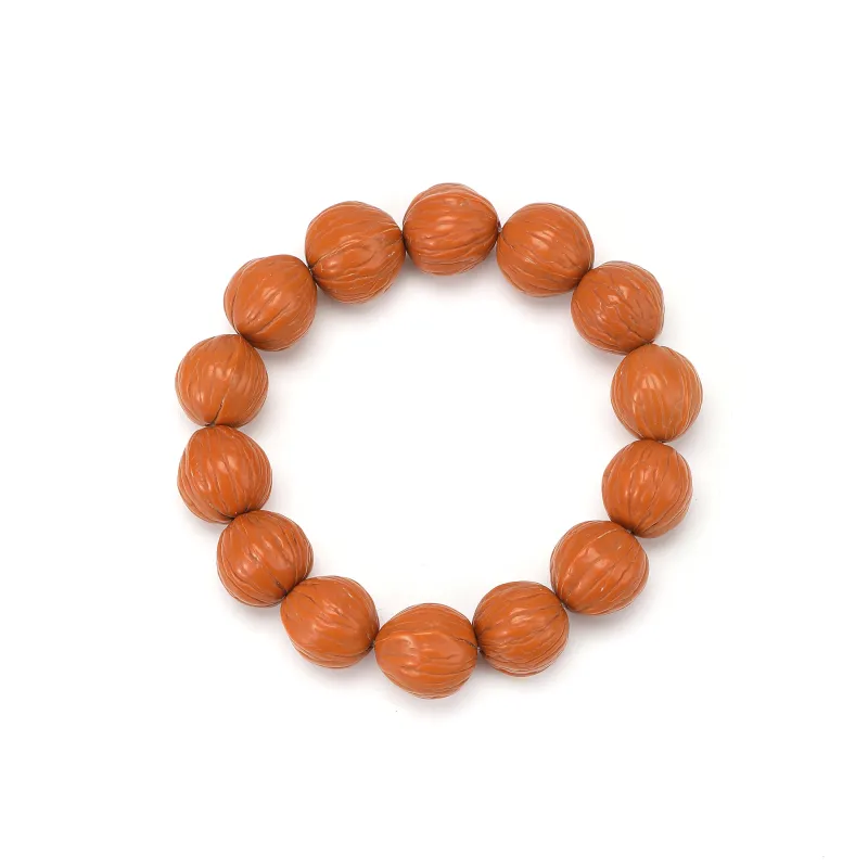 Tanner Monkey Head Walnut Bracelets Unisex-1
