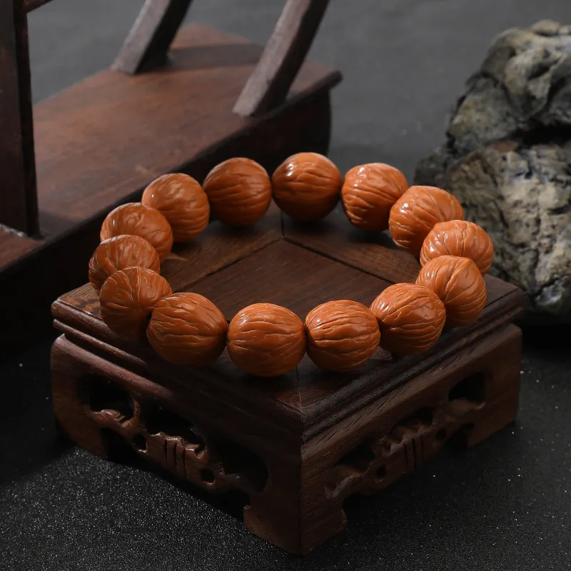 Tanner Monkey Head Walnut Bracelets Unisex-4
